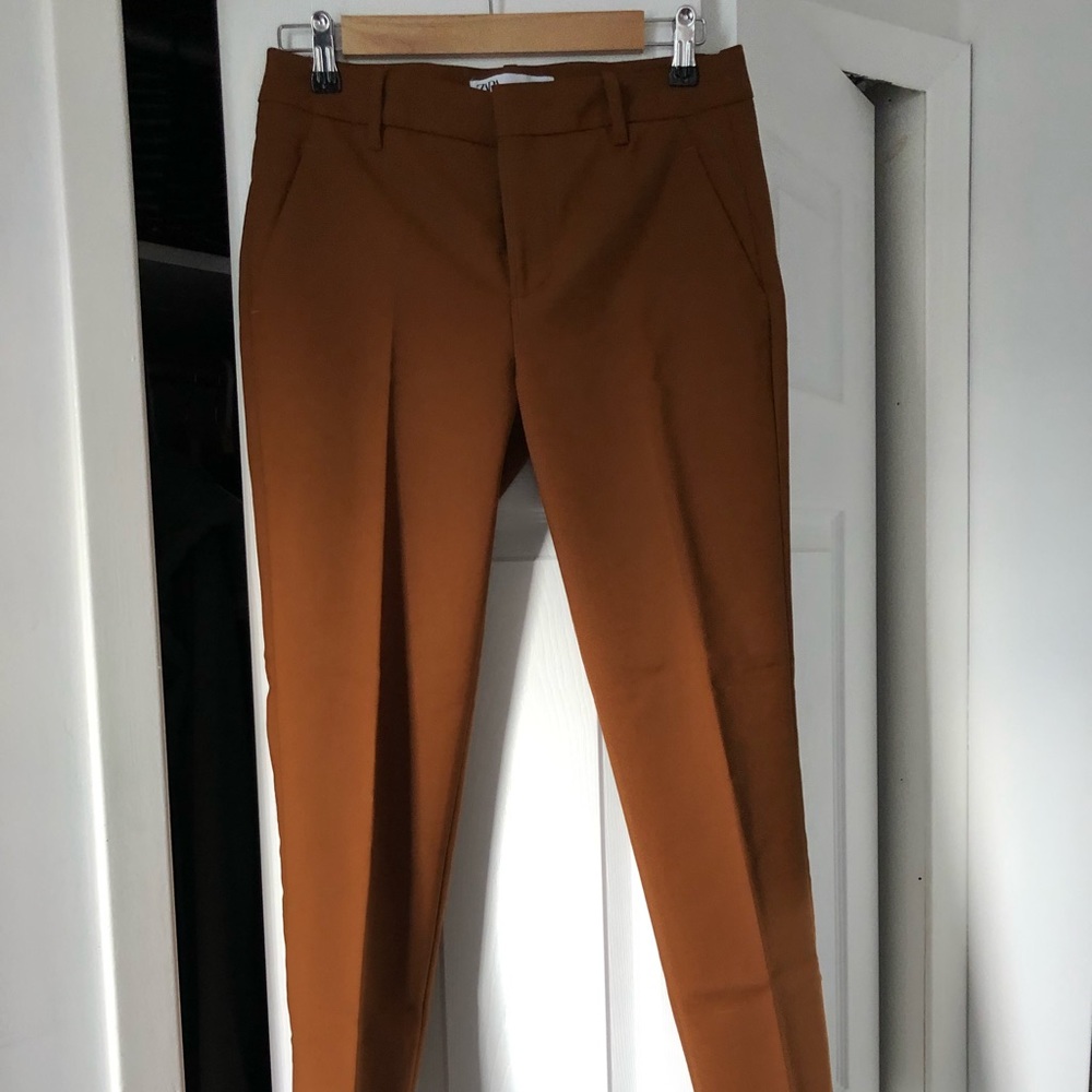 Zara cognac trousers